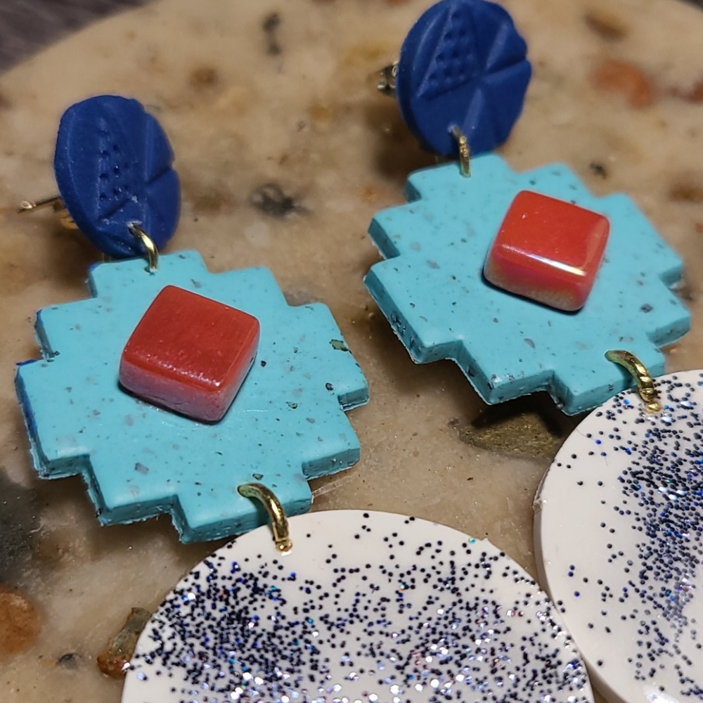 Aztec Earrings - Picture 5 of 11
